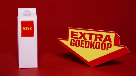De prijs van goedkope melk